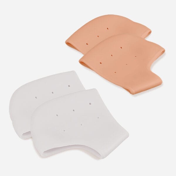 Silikoniniai antkulniai x2 - Balta ir nude