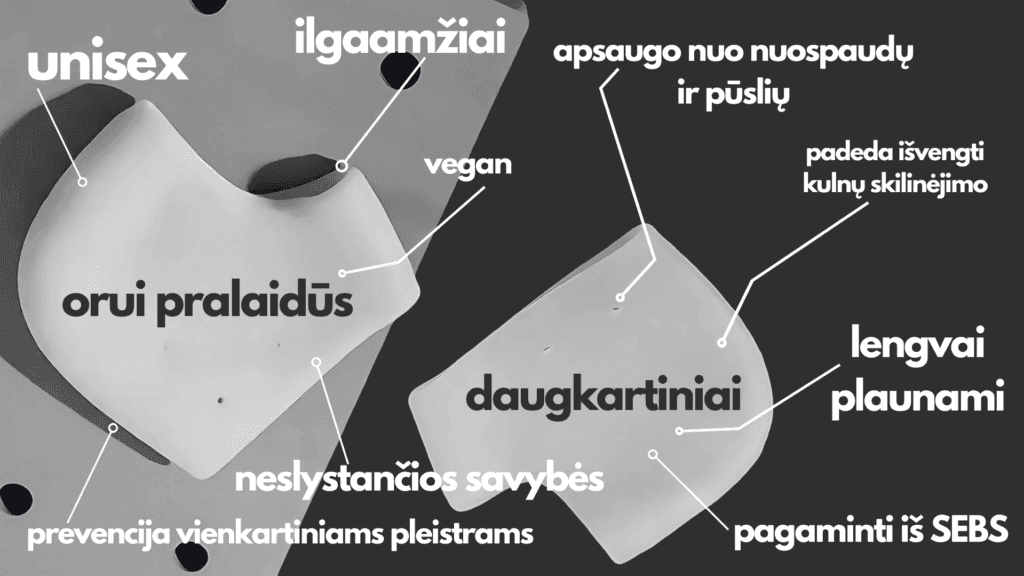 Raddo pėdų komfortas žygių, kelionių, švenčių metu.